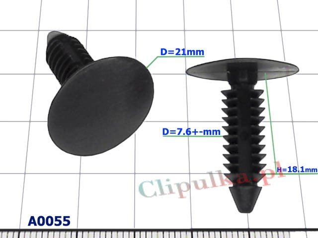 Spinki uniwersalne D=7.6+-mm Chrysler/Dodge - A0055