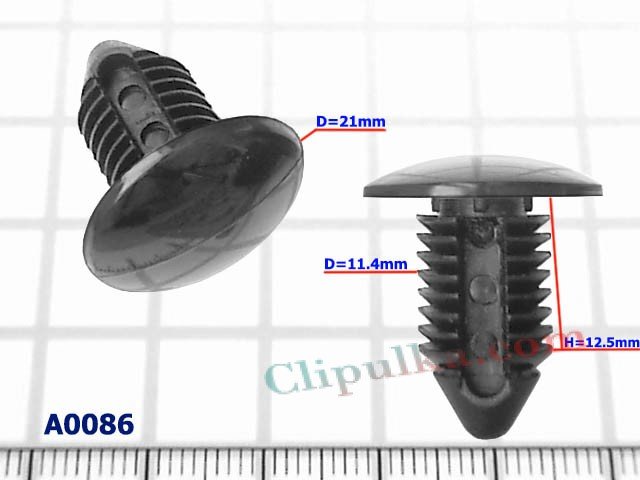 Fir Tree Black D=11.4mm - A0086