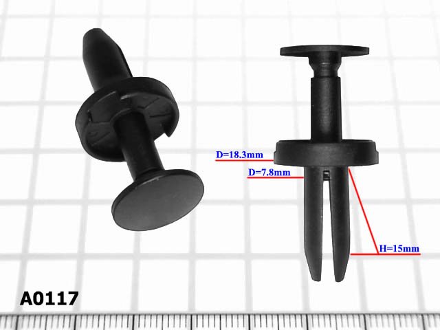 Клипсы D=7.8mm Dodge - A117