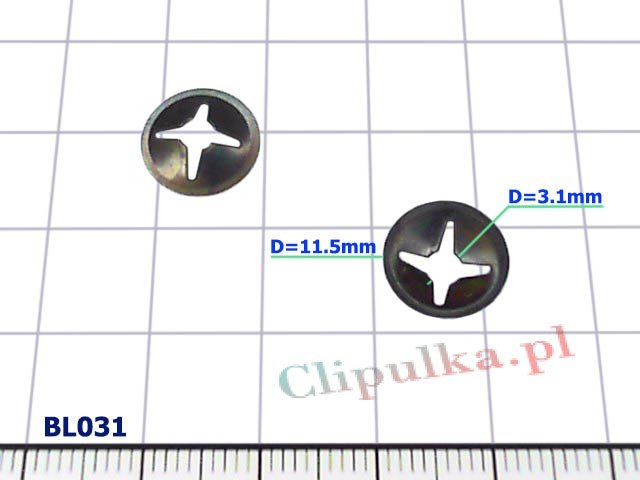 Blaszka montażowa D=3mm - BL031