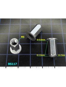 Hexagonal rivet nut M5 - BS117