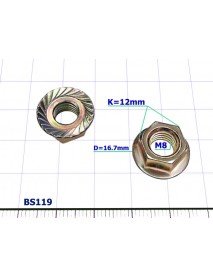 M8 flange nut - BS119