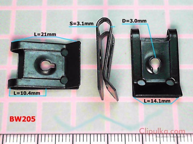 Metal clamp 14/21 - BW205