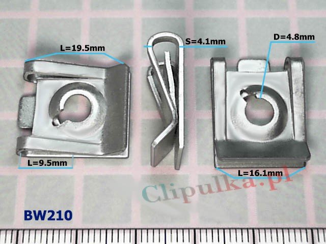 Metal clamp Mercedes - BW210