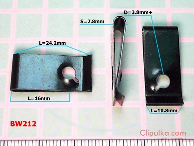 Metal clamp 10.8/24 - BW212