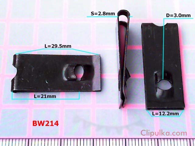 Metal clamp 12/29 - BW214