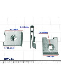 Blaszka montażowa 16/19 Audi - BW231