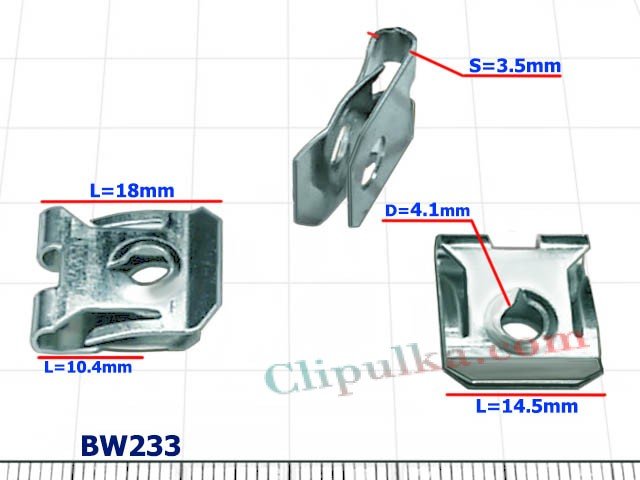 Nakrętka sprężynująca Ford 1069428 (W702889-S300) - BW233