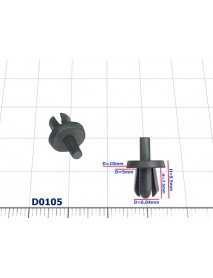 Kołek rozporowy D=5.0mm Audi - D0105 Kołek rozporowy D=5.0mm Audi - D0105