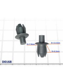 Bumper clips Ford Galaxy - D0168