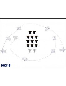 Zestaw mocowania listwy progowej Volkswagen Passat B7 - D0348