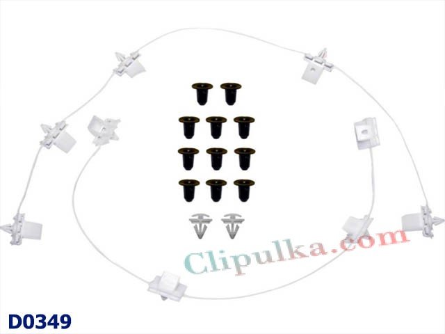 Zestaw Naprawczy Mocowania Progu Prawego 3AA898814A - D0349