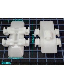 Spinki mocujące listwy boczne Mercedes Viano (W639) - D0406