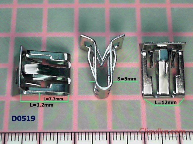 Metal clamp Tesla - D0519