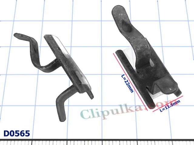 Uchwyt mocowania listwy bocznej Mercedes S-Klass W126 - D0565