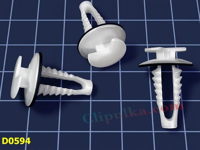 Clips fastening the tailgate trim Ford Transit Connect - D0594
