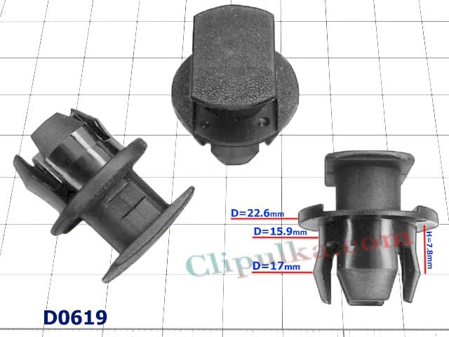 Kołek rozporowy D=15.9mm - D0619