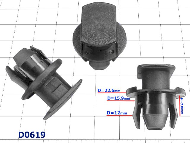 Kołek rozporowy D=15.9mm - D0619