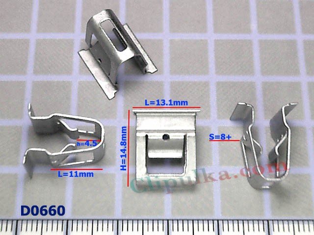 Blaszka montażowa mocowania tapicerki Tesla - D0660