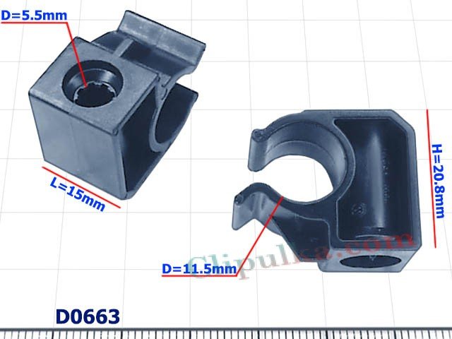 Uchwyt linki hamulca ręcznego VAG - D0663