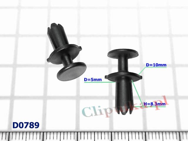 Kołek rozporowy D=5.0 mm VW - D0789