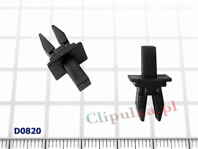 Clips of strip for water drainage under the windshield Mercedes W123 - D0820