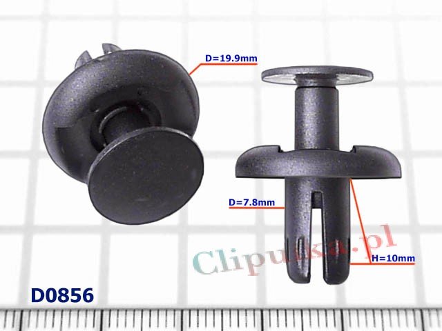 Kołek rozporowy D=7.8mm MINI - D0856