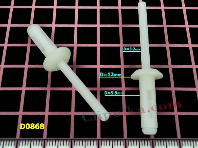 Заклепка пластиковая крепления элементов подкапотного пространства BMW - D0868