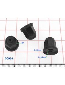 Plastic nut D=12mm - D0901