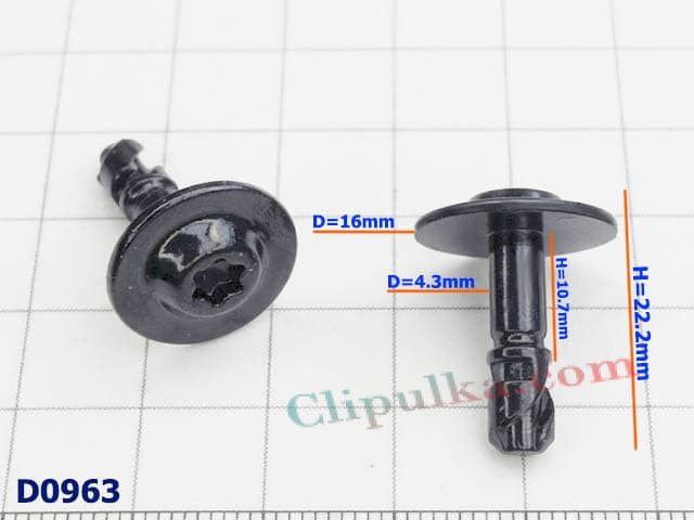 Kołek mocujący osłony pod silnikiem Audi 8W0805121 - D0963