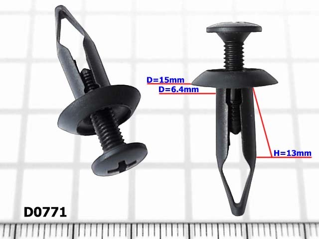 Клипсы D=6.4mm Dodge - D0771