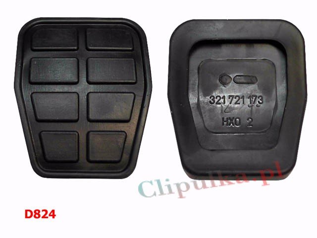 Clutch and brake pedal pad Seat - D824