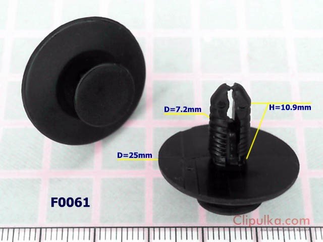 Клипсы D=7.2mm  - F0061