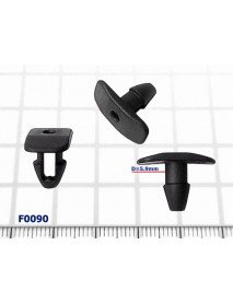 Clips for securing the engine compartment partition seal Lancia THESIS - F0090