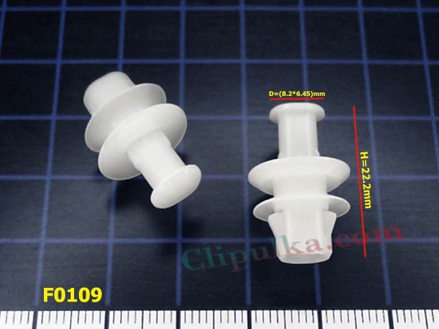 Пистоны крепления  бокового молдинга Renault Clio IV - F0109