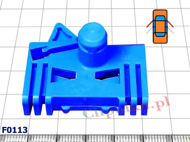 ślizg podnośnika przedniej szyby Renault Laguna II - F0113