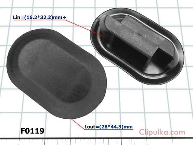 Plastic plug D=(16.2*32.2)mm Renault - F0119