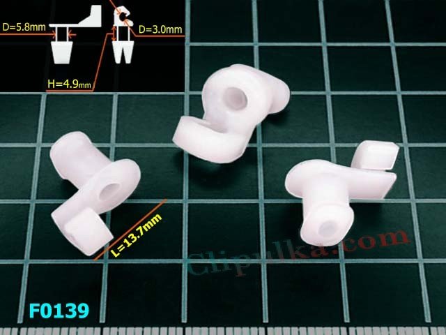 Фиксатор тяги привода двери D=3.0+mm - F0139