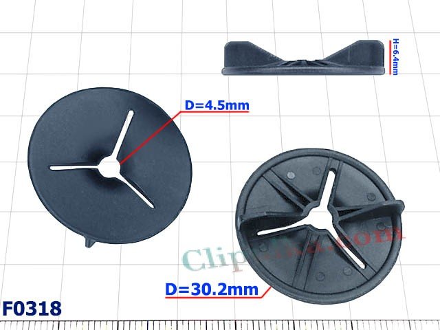 Plastic nut Fiat - F0318