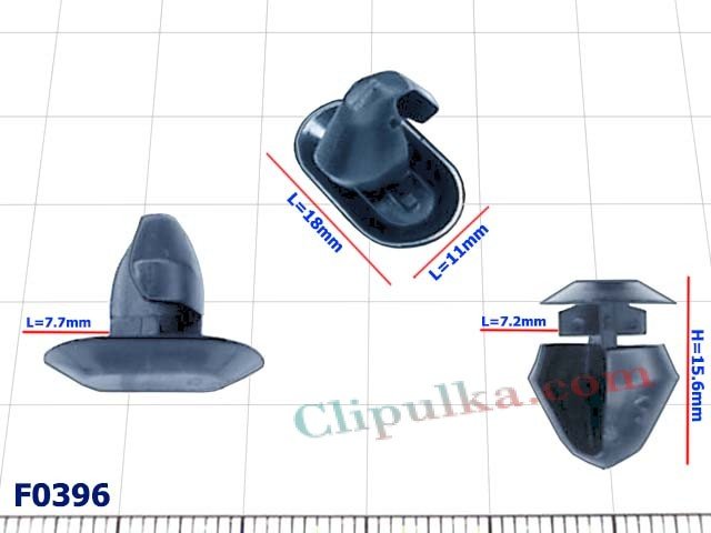 Пистоны крепления резинок уплотнителя Renault - F0396