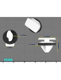 Spinki listwy Citroen - F0398