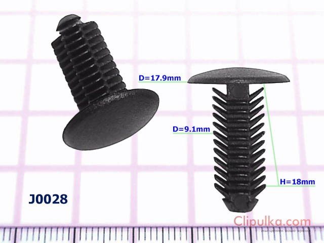 Choinka czarna D=9.1mm - J0028