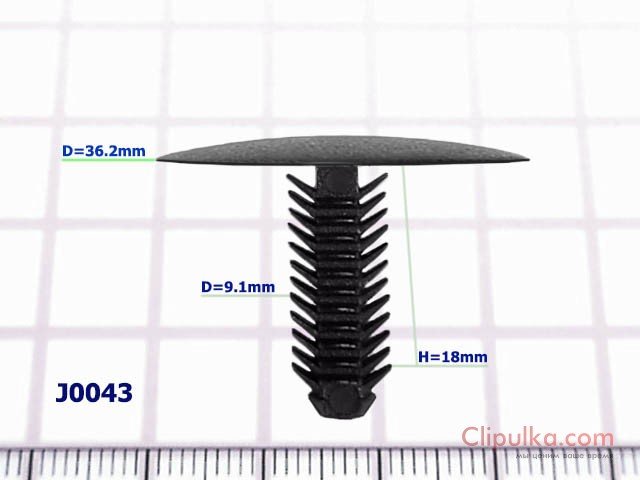 Choinka czarna D=9.1mm - J0043