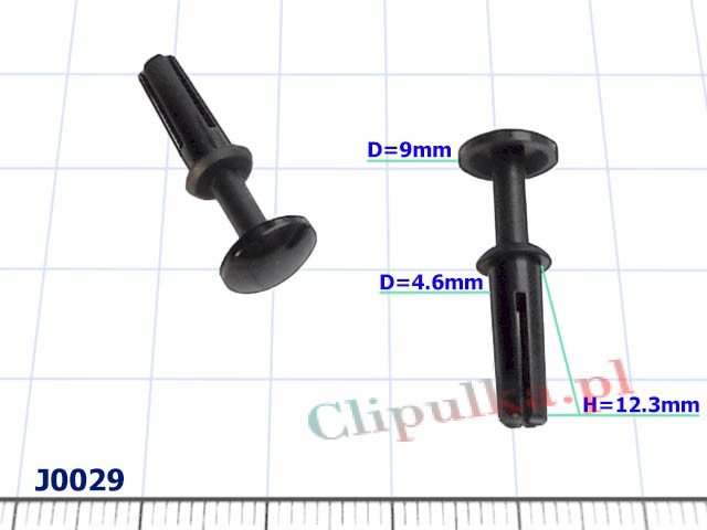 Пистон нажимной D=4.6mm - J0049