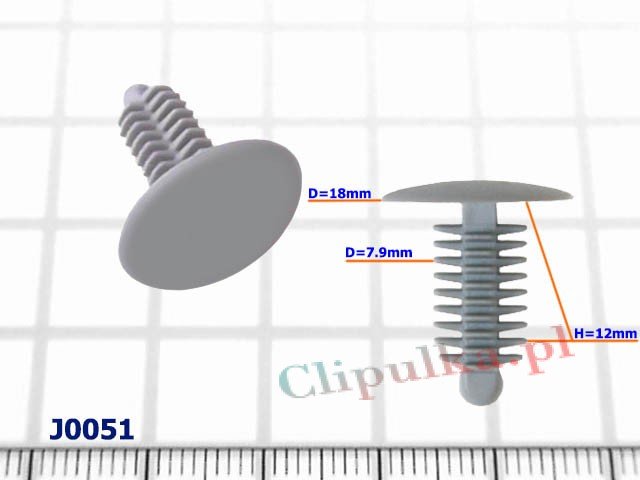 Елка серая D=7.9/18mm - J0051