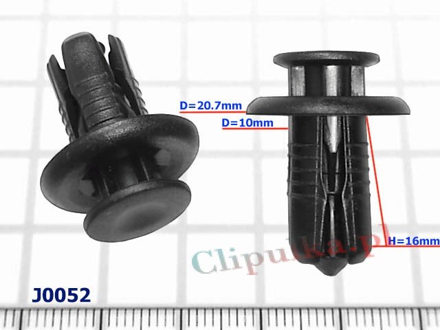 Пистон нажимной D=10 mm - J0052