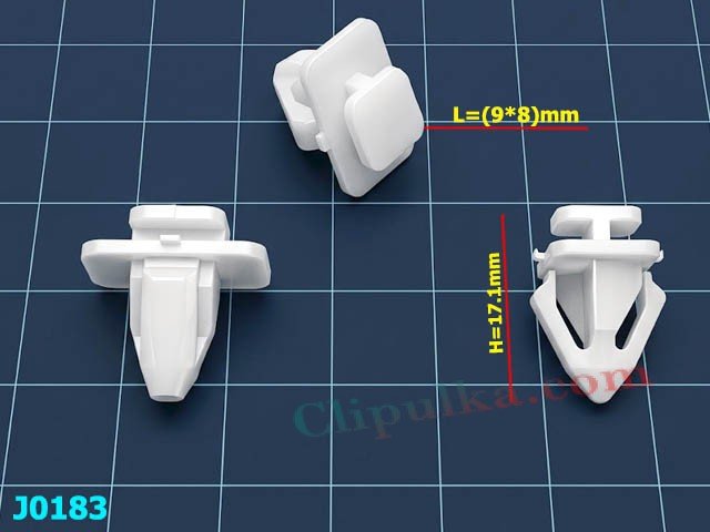 Oryginalna spinka listwy (Clip Carrier) Honda - J0183