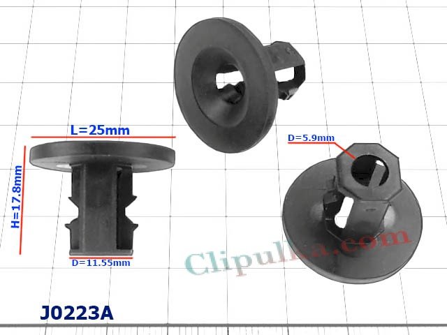 Nakrętka plastikowa D=25mm - J0223