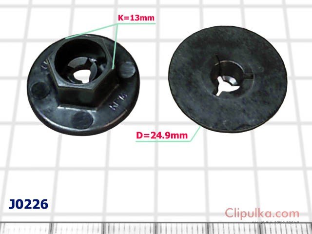 Clips for fixing the sound insulation of the engine compartment and interior trim Kia CEED - J0226