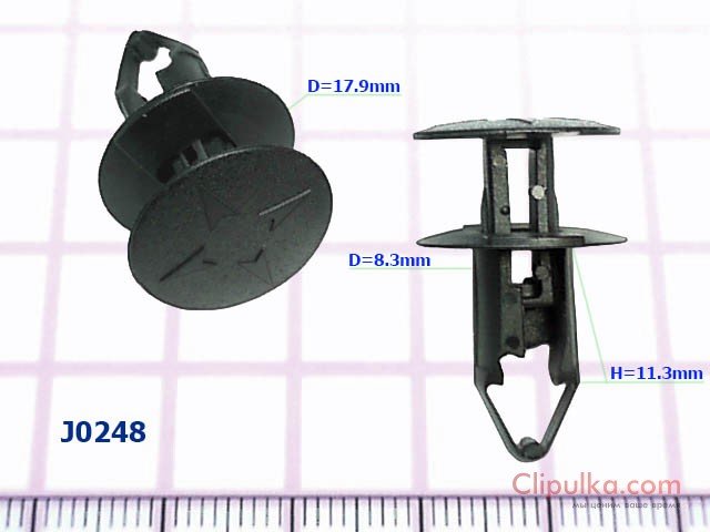Пистон нажимной D=8.3 mm - J0248